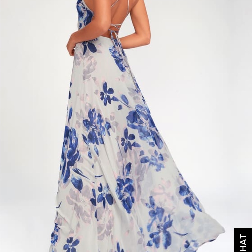 Lulus Maxi Lace Up Back Dress